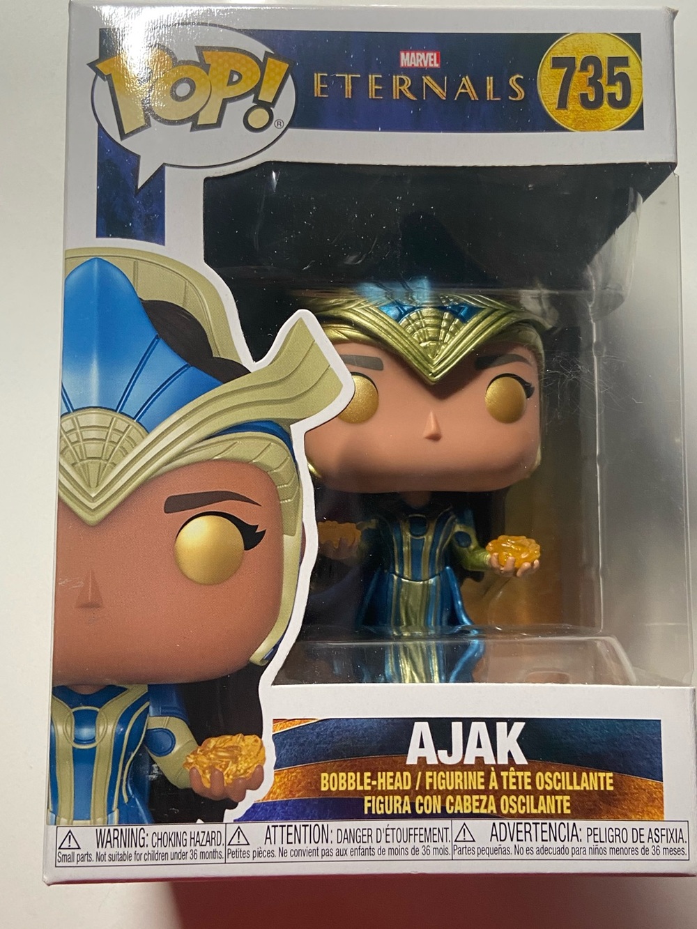 Marvel Eternals Ajak Funko Pop #735 Bobble-Head Figurine Toy Marvel DC collectib